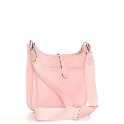 Hermes Taurillon Clemence Evelyne III PM Rose Sakura 3 of 7