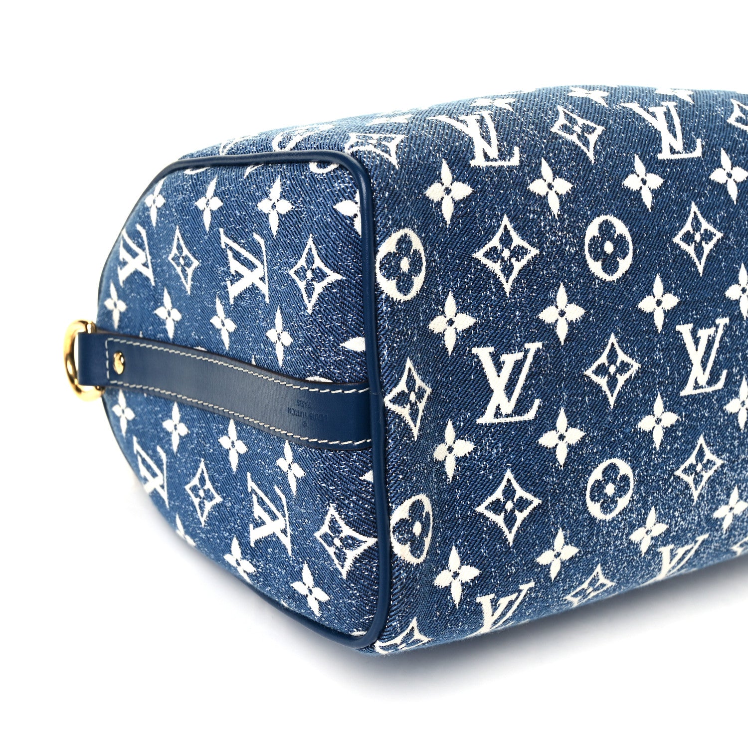 Louis Vuitton Monogram Jacquard Denim Speedy Bandouliere 25 Bleu 7 of 8