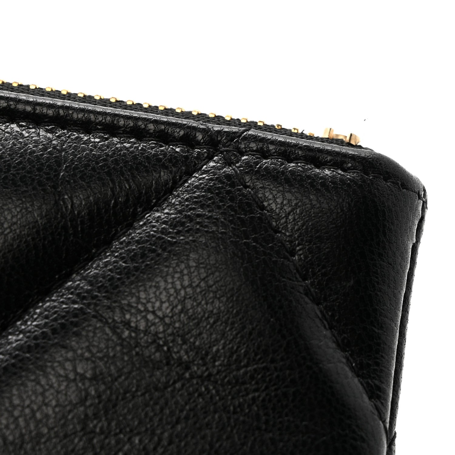 Chanel Shiny Goatskin Quilted Small Chanel 19 Pouch Black 8 of 12