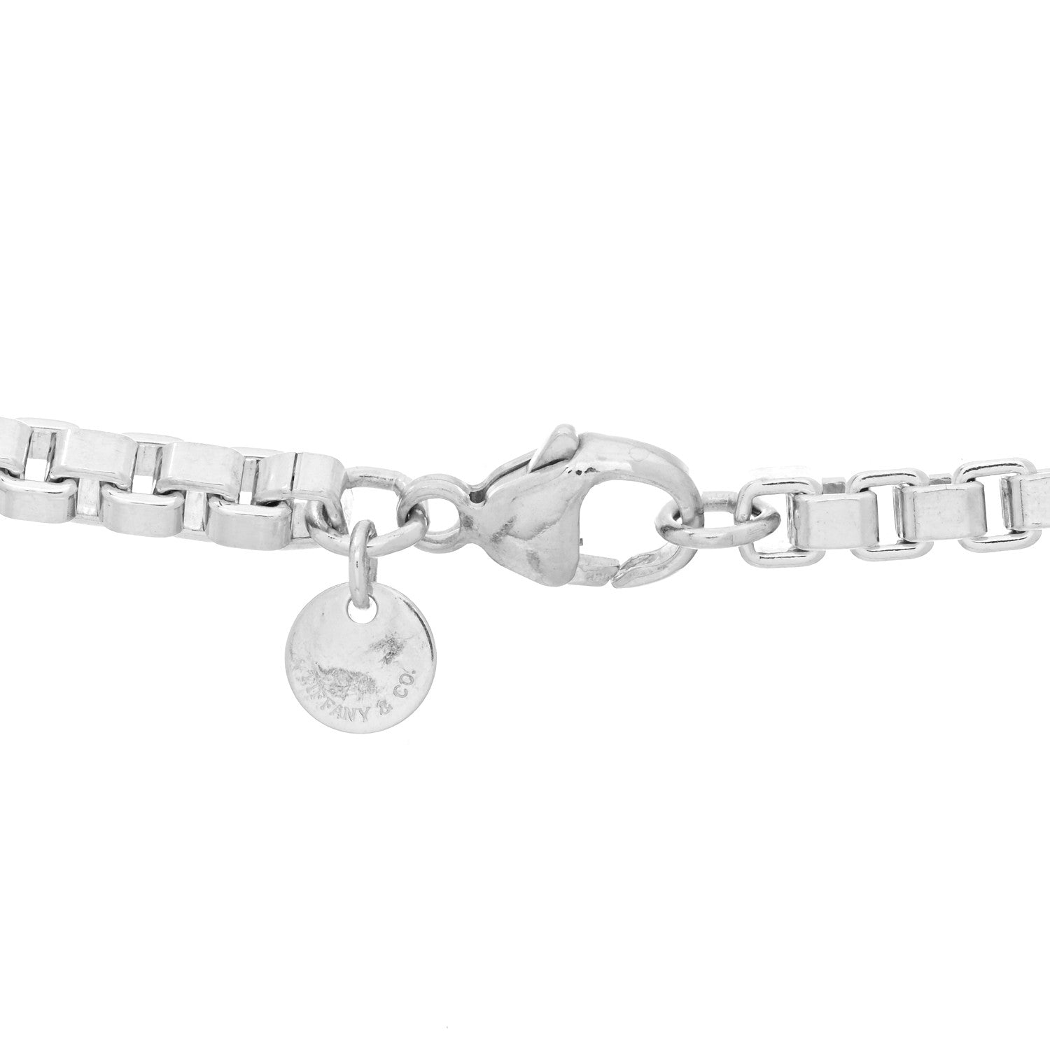 Tiffany Sterling Silver 4mm Venetian Link Necklace 3 of 3