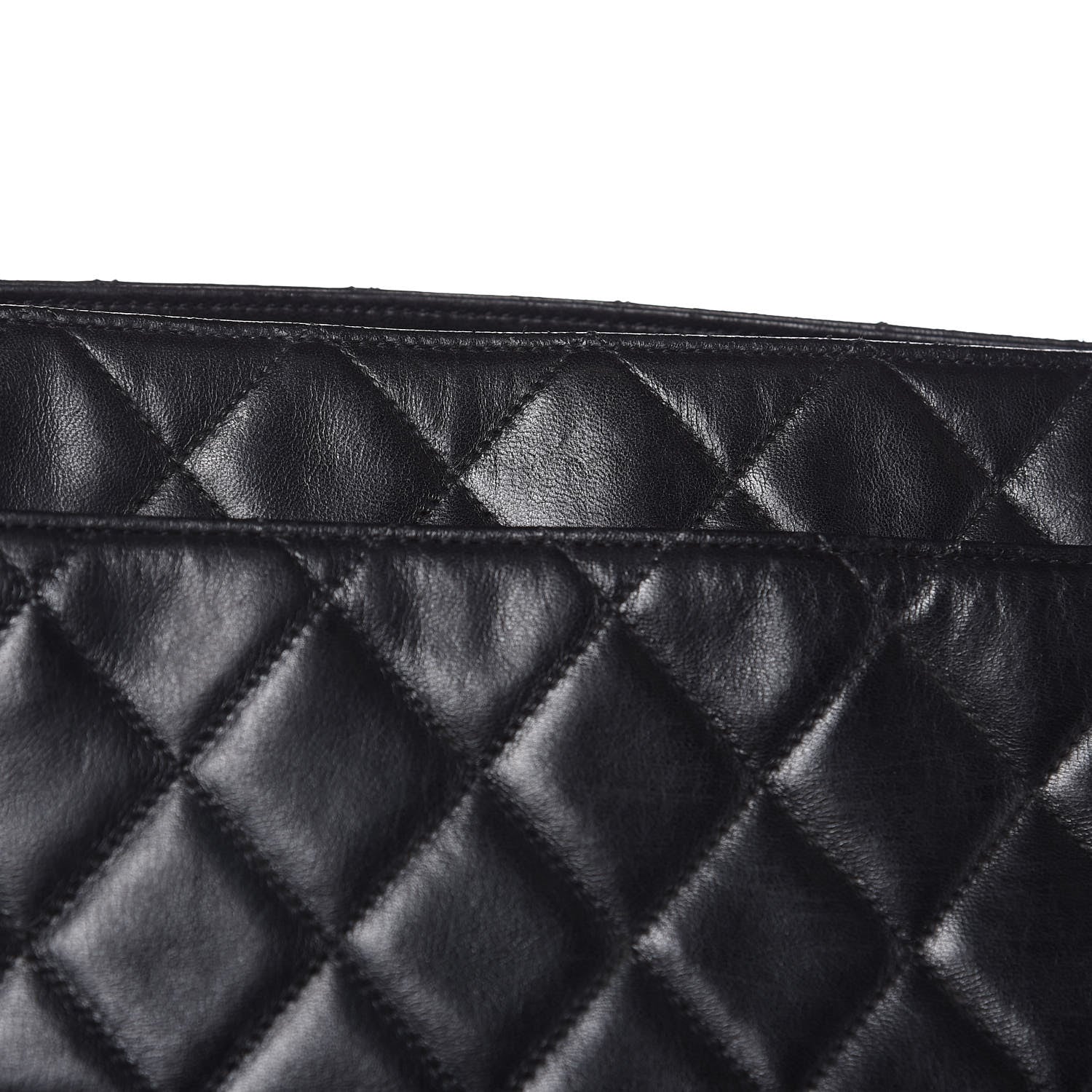 Chanel Lambskin Shopping Tote Black 16 of 21