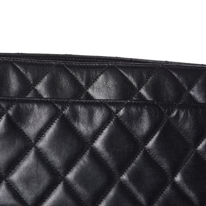 Chanel Lambskin Shopping Tote Black 16 of 21