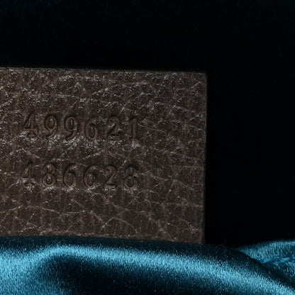 Gucci GG Supreme Monogram Textured Dollar Calfskin Web Small Ophidia Dome Shoulder Bag Beige Ebony New Acero 7 of 11