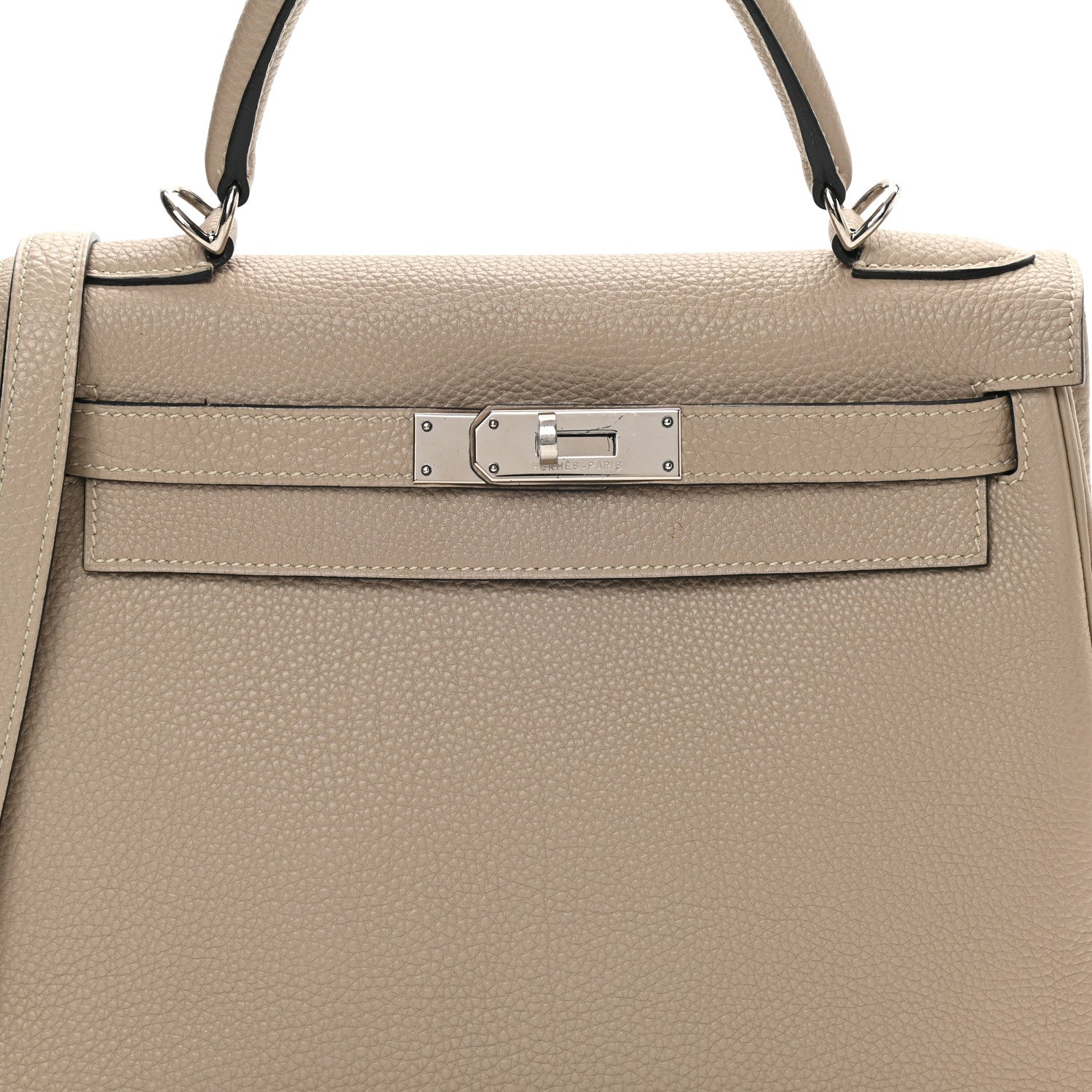 Hermes Taurillon Clemence Kelly Retourne 28 Gris Tourterelle 31 of 43