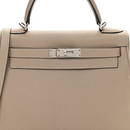 Hermes Taurillon Clemence Kelly Retourne 28 Gris Tourterelle 31 of 43