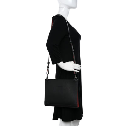 Christian Louboutin Calfskin Skypouch Crossbody Clutch Black 2 of 12