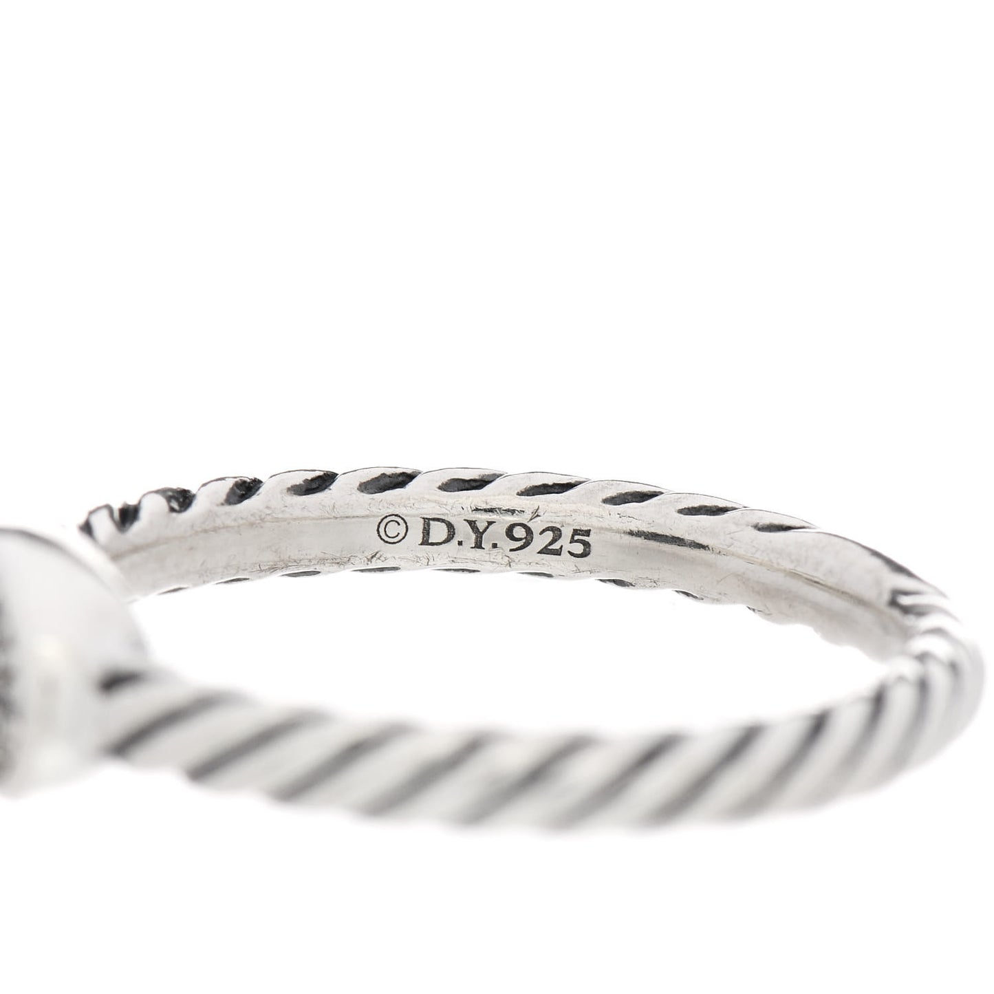 Sterling Silver Diamond Petite Pave Oval Ring 52 6