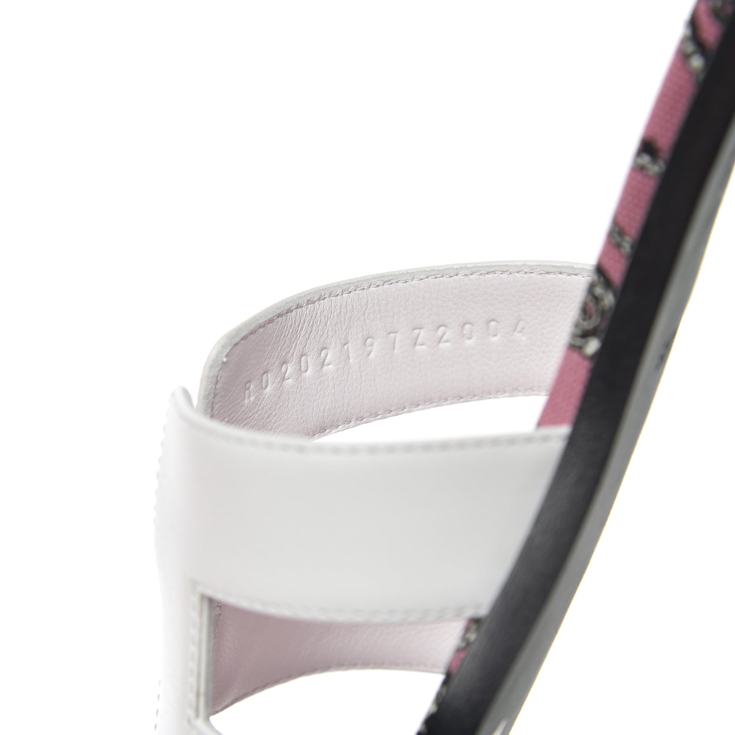 Box Calfskin Bois De Rose Oran Sandals 38.5 White