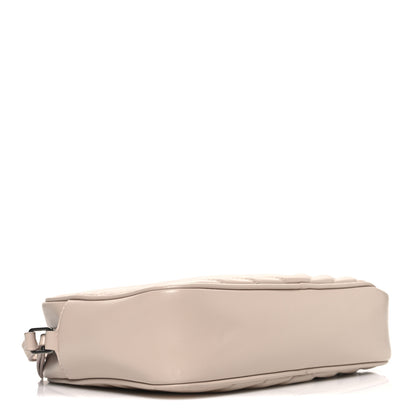 Saint Laurent Calfskin Matelasse Monogram Lou Camera Bag Marble Pink 4 of 11