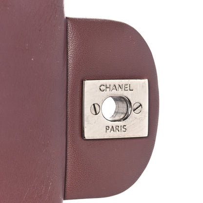 Chanel Striated Patent Quilted Mini Square Flap Pink 6 of 11