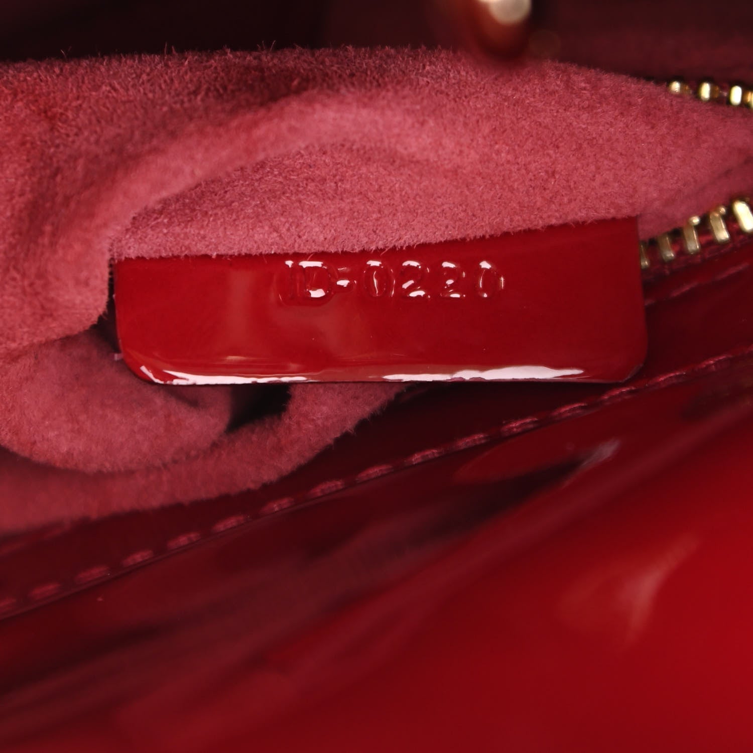 Christian Dior Patent Cannage Mini Lady Dior Red 10 of 11
