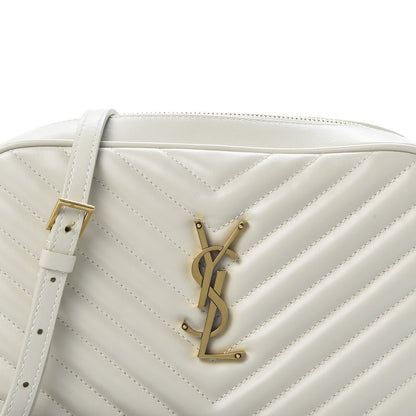 Saint Laurent Calfskin Matelasse Monogram Lou Camera Bag Crema Soft 9 of 9