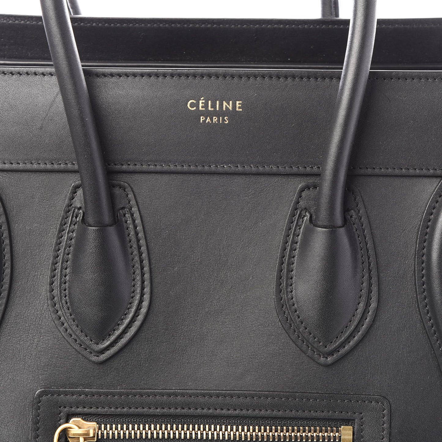 Smooth Calfskin Micro Luggage Black