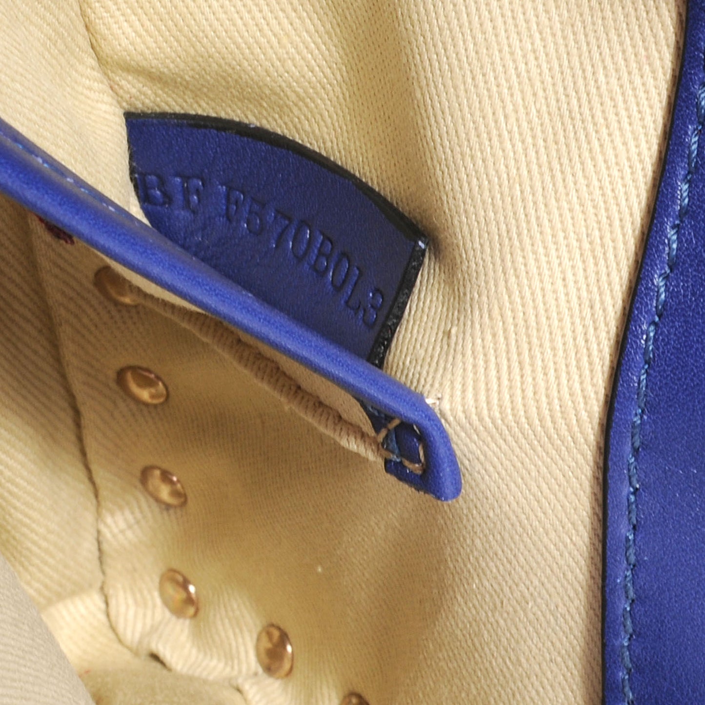 Nappa Rockstud Bangle Clutch Blue China