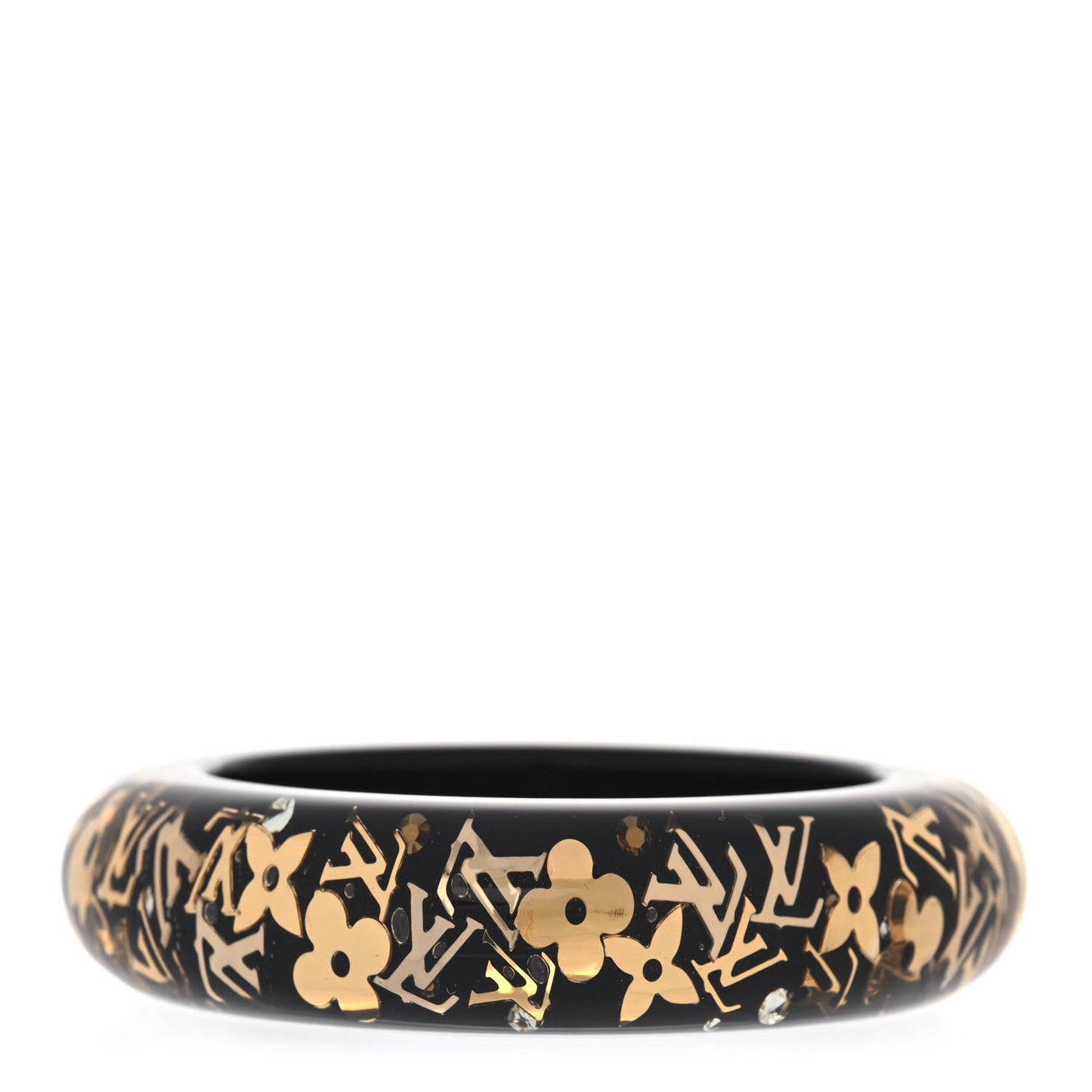Resin Swarovski Small Inclusion Bracelet GM Black