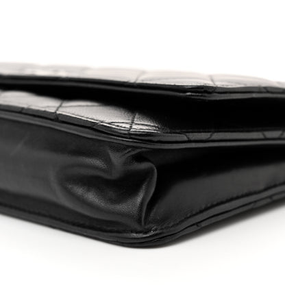 Chanel Lambskin Quilted Wallet On Chain WOC Black 10 of 11