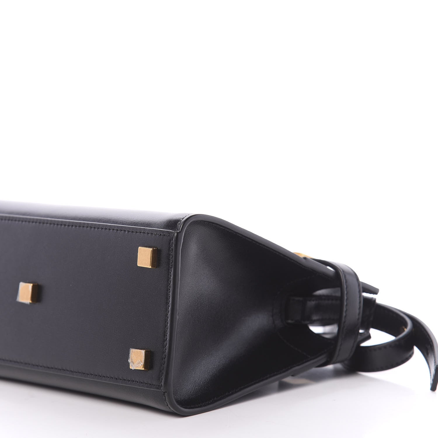 Saint Laurent Smooth Calfskin Manhattan Nano Shopper Tote Black 9 of 10
