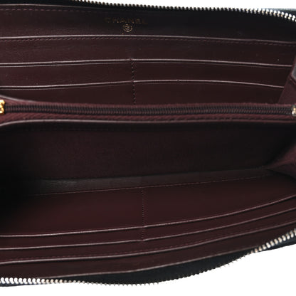 Chanel Caviar Quilted Large Gusset Zip Around Wallet Black 6 of 11