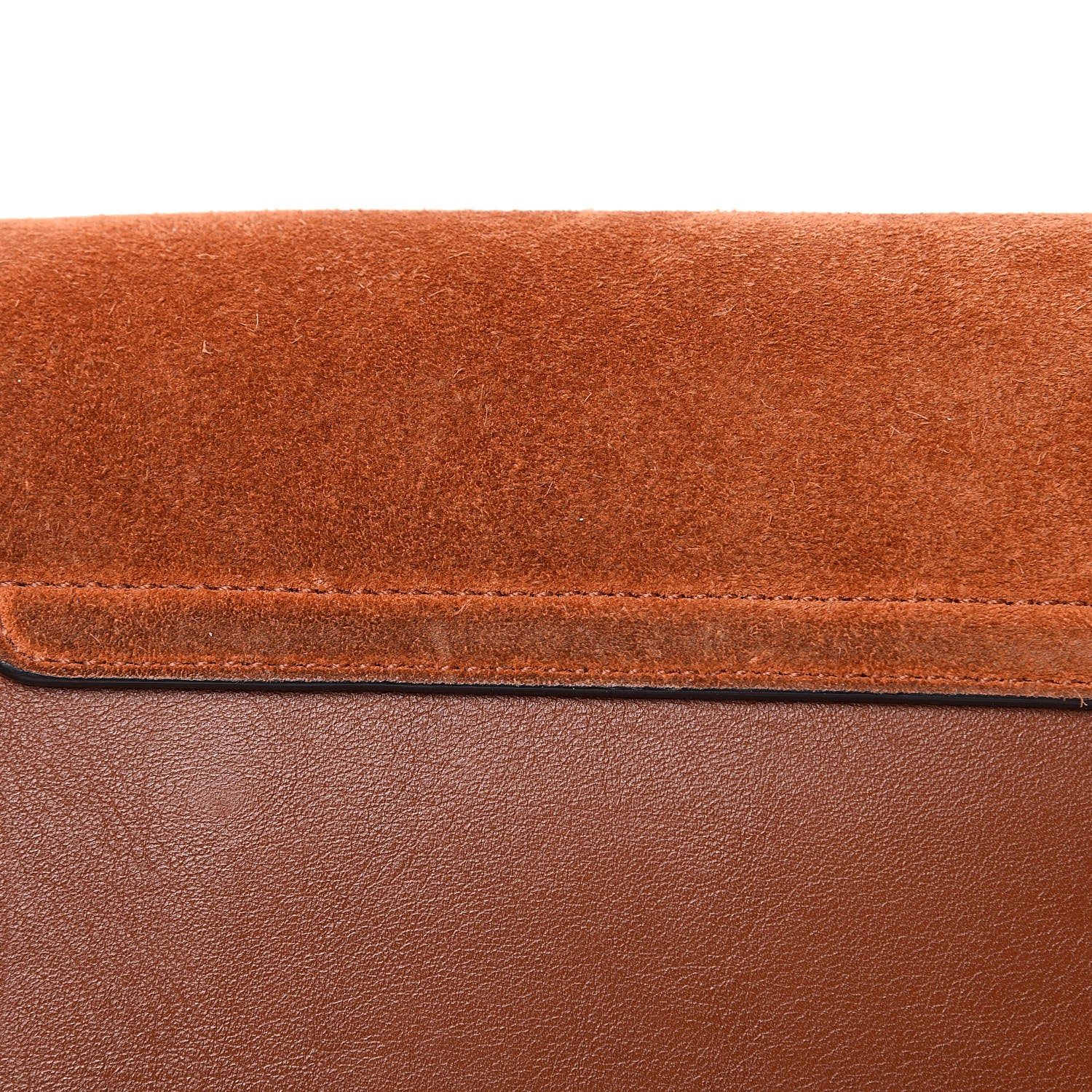 Chloe Suede Calfskin Small Faye Shoulder Bag Tobacco 13 of 17