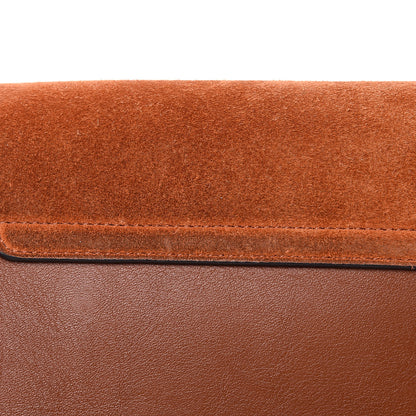 Chloe Suede Calfskin Small Faye Shoulder Bag Tobacco 13 of 17
