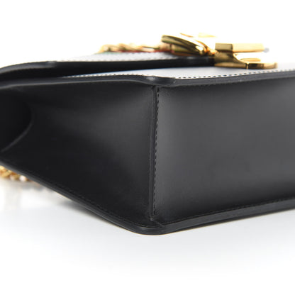 Gucci Calfskin Mini Sylvie Chain Shoulder Bag Black 9 of 15