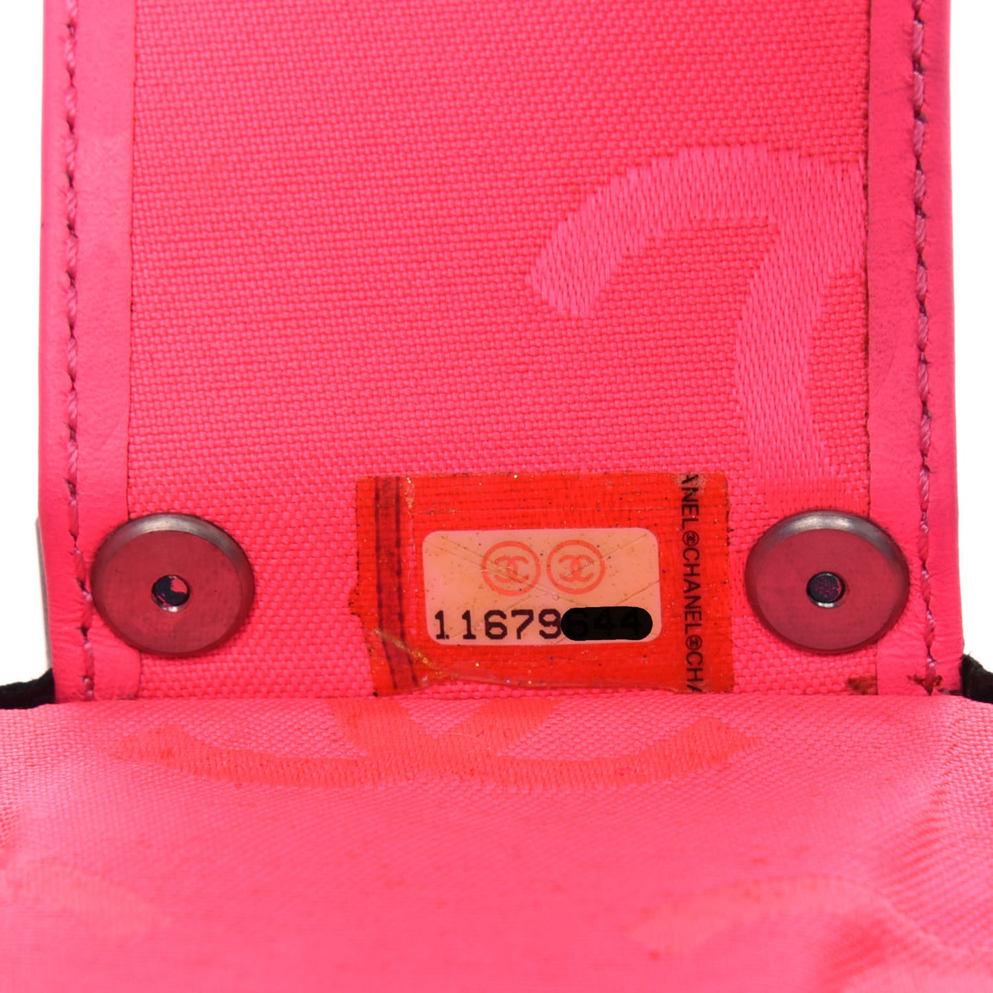 Calfskin Quilted Cambon 6 Key Holder Black