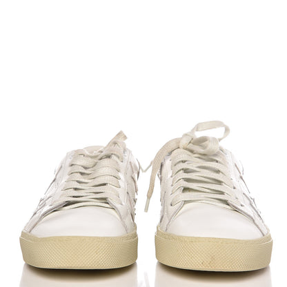 Saint Laurent Nappa Star Court Sneakers 37.5 White 2 of 10