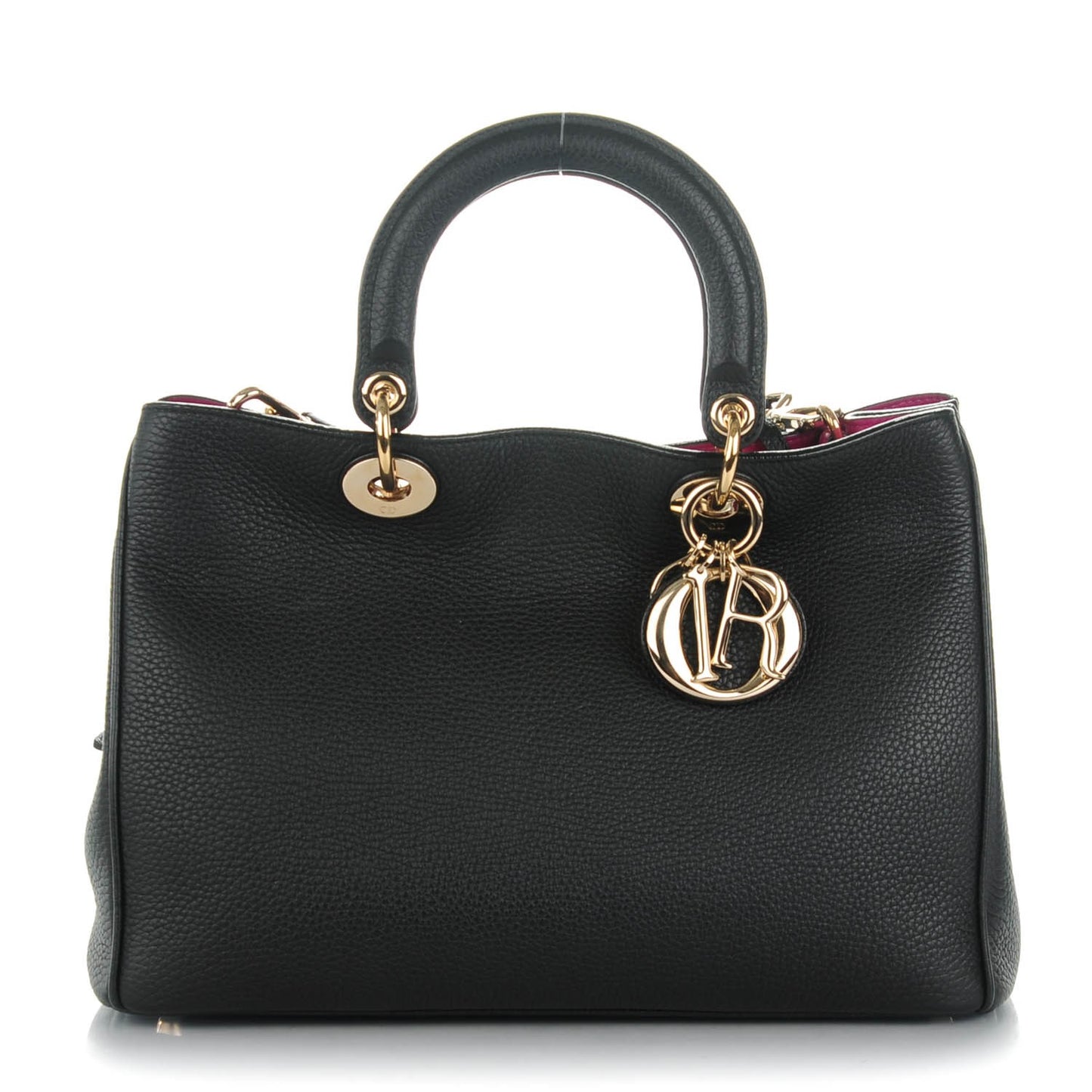 Bullcalf Medium Diorissimo Tote Black Rose Indien