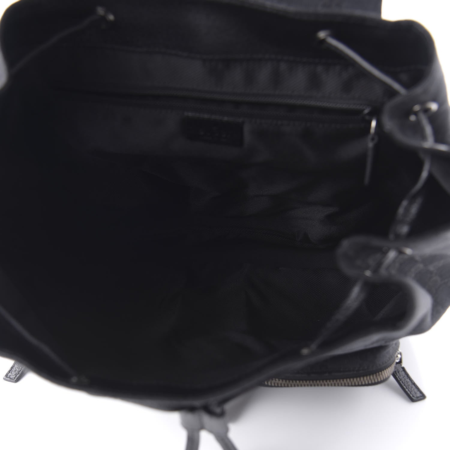 Gucci GG Monogram Single Buckle Backpack Black 4 of 9