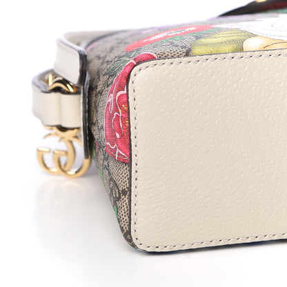 Gucci GG Supreme Monogram Flora Web GG Small Ophidia Dome Shoulder Bag White 9 of 11