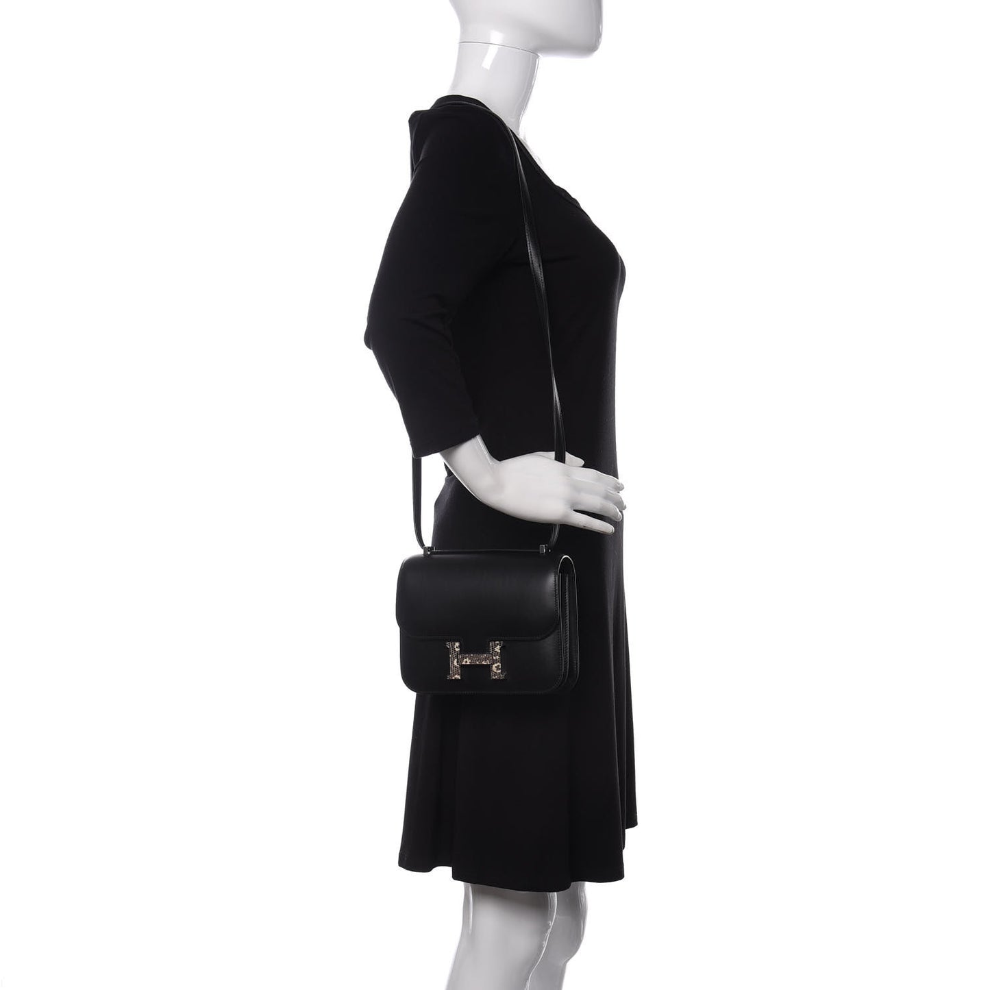 Veau Monsieur Lizard Constance 18 Black Ombre