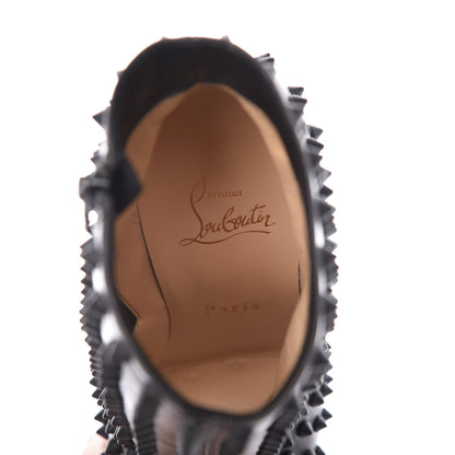 Christian Louboutin Kid Snakilta 120 Booties 38 Black 6 of 7
