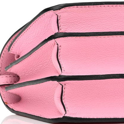 Versace Grained Calfskin La Medusa Shoulder Bag Pink 8 of 13