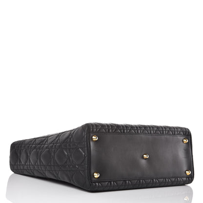 Christian Dior Lambskin Cannage Large Lady Dior Black 4 of 13
