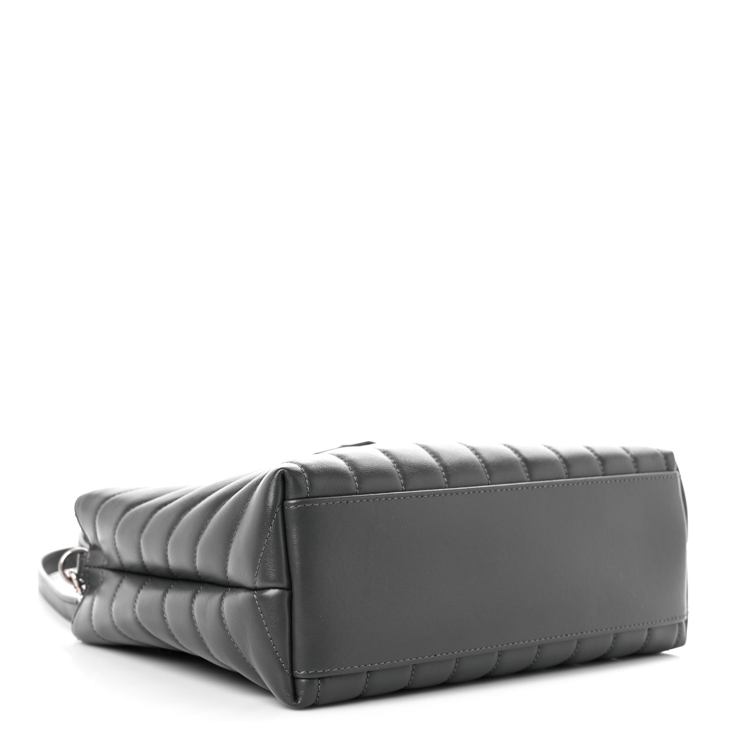 Calfskin Y Quilted Monogram Small Loulou Shopper Grey