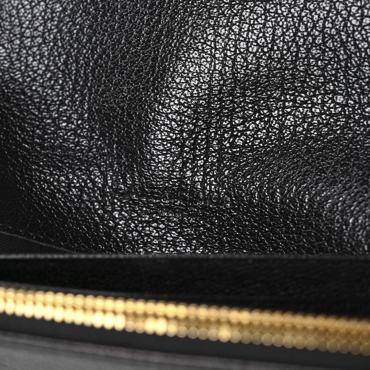 Balenciaga Chevre Gold Metallic Edge Hardware Money Wallet Black 6 of 8