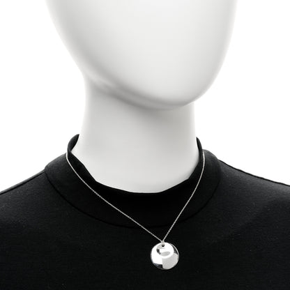 Tiffany Sterling Silver Elsa Peretti Round Disc Pendant Necklace 2 of 6