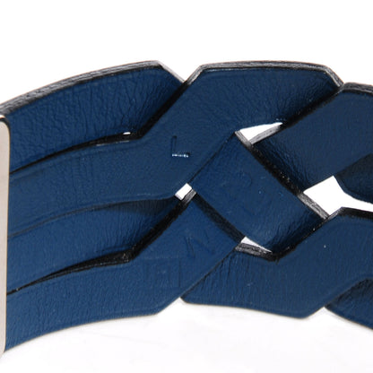 Hermes Chamonix Hippique Wide Bracelet Large Bleu Thalassa 4 of 5