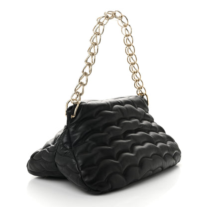 Chloe Quilted Calfskin Juana Shoulder Bag Black 3 of 10