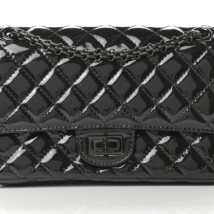 Chanel Patent Calfskin Quilted 2.55 Reissue 225 Flap So Black 8 of 14