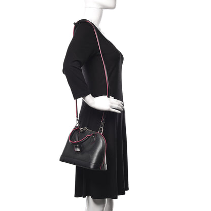 Louis Vuitton Epi Alma BB Black Hot Pink 3 of 15