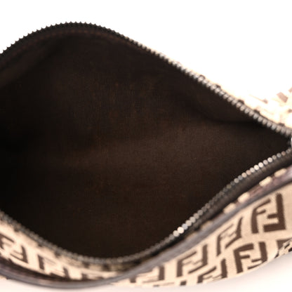 Fendi Zucchino Pochette Dark Brown 5 of 9