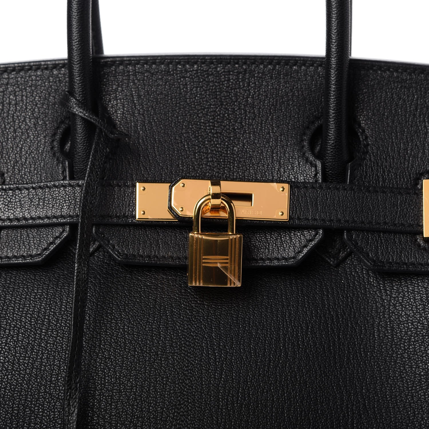 Hermes Chevre de Coromandel Horseshoe Birkin 30 Black 10 of 11