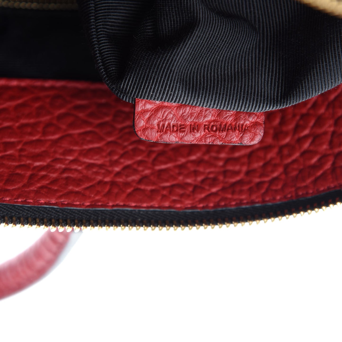 Heritage Grain Check Embossed Medium Dewsbury Tote Military Red