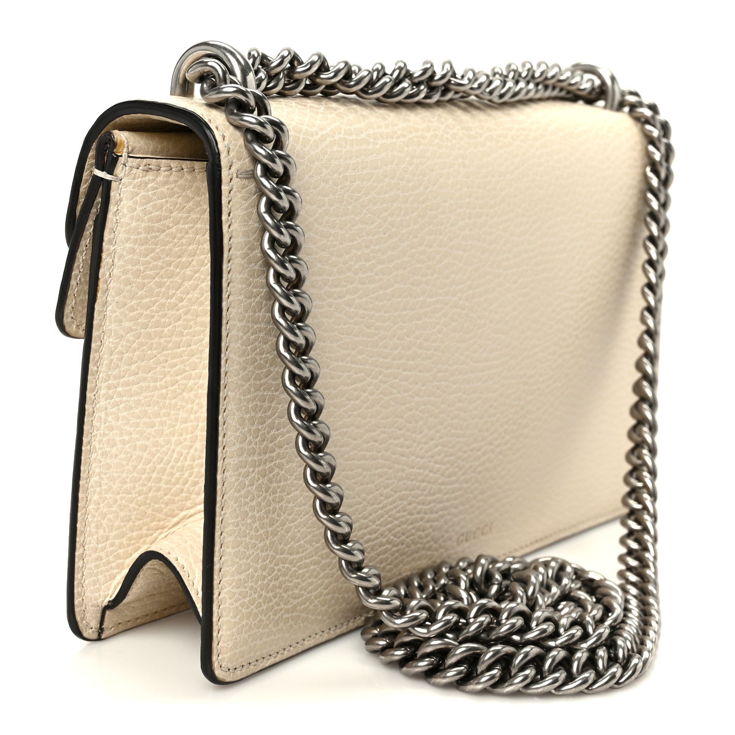 Gucci Dollar Calfskin Crystal Small Dionysus Shoulder Bag Mystic White 3 of 13
