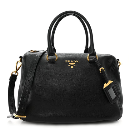 Prada Vitello Phenix Bauletto Black 1 of 10