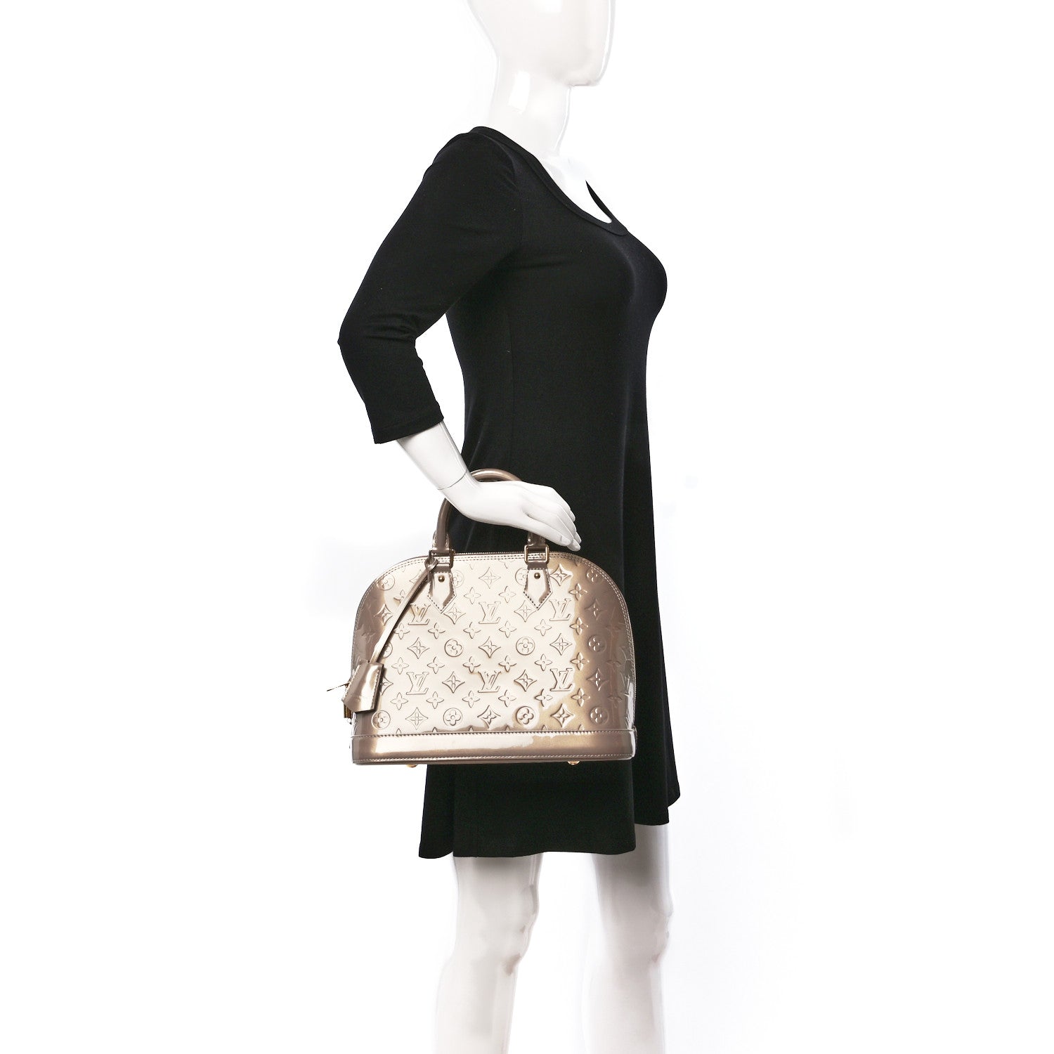 Louis Vuitton Vernis Alma PM Beige Poudre 2 of 8