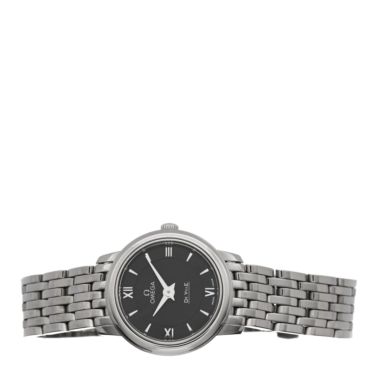 Stainless Steel 24mm De Ville Prestige Quartz Watch Black 424.10.24.60.01.001