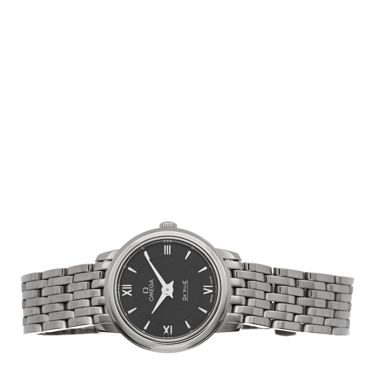 Omega Stainless Steel 24mm De Ville Prestige Quartz Watch Black 424.10.24.60.01.001 2 of 4