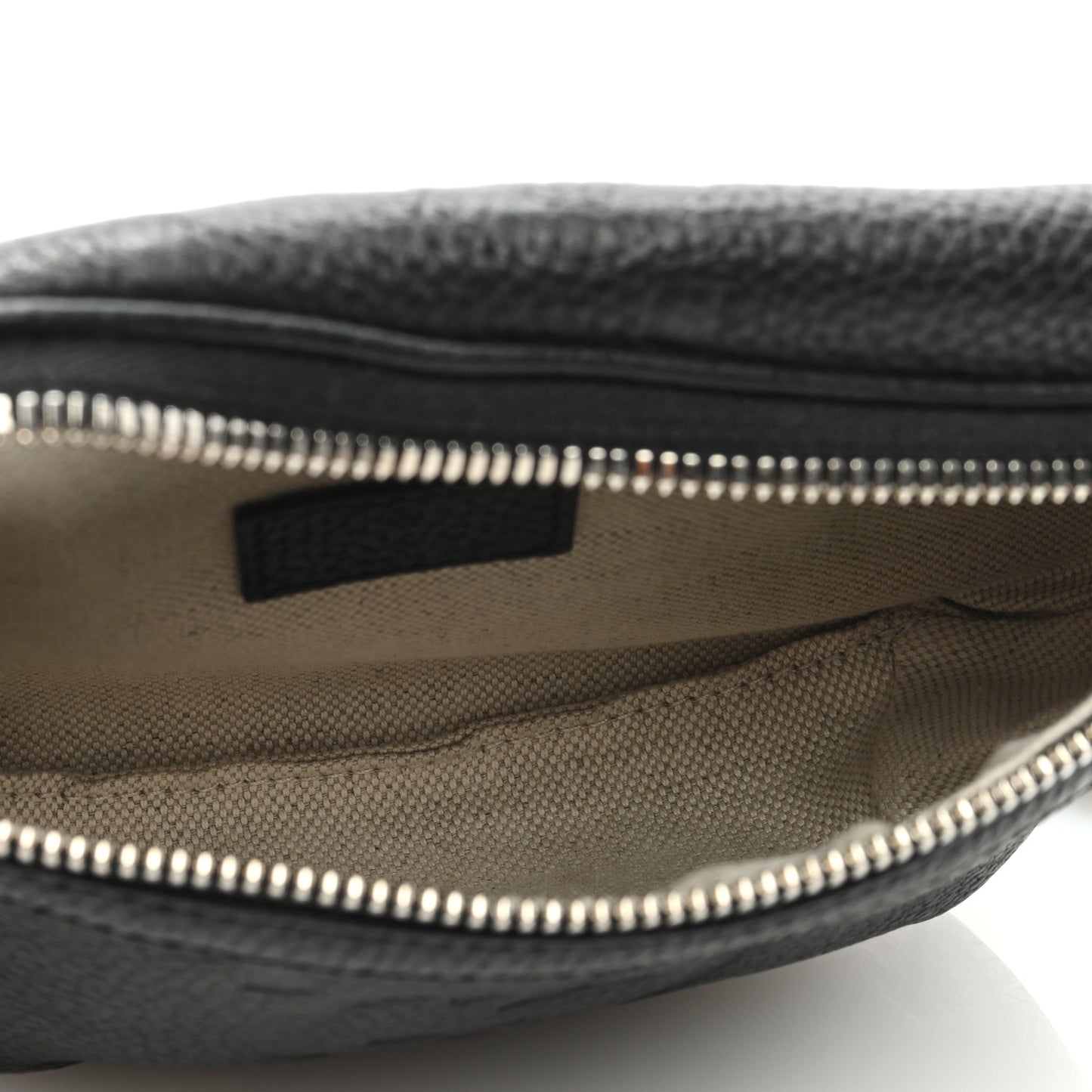 Piuma Calfskin Jumbo GG Embossed Small Belt Bag Black